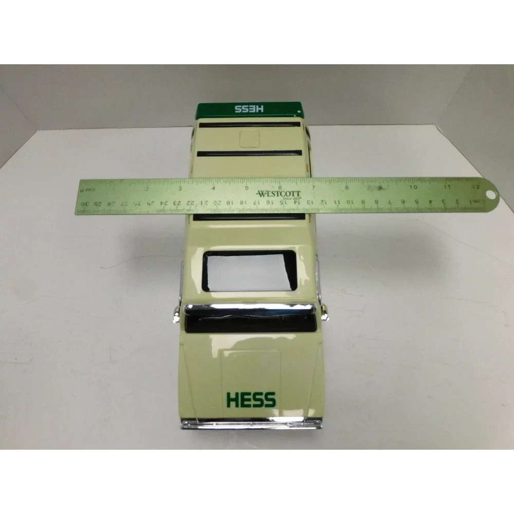 Hess Sport Utility Vehicle and Motorcycles SUV Toy Set Green White Chrome DW742